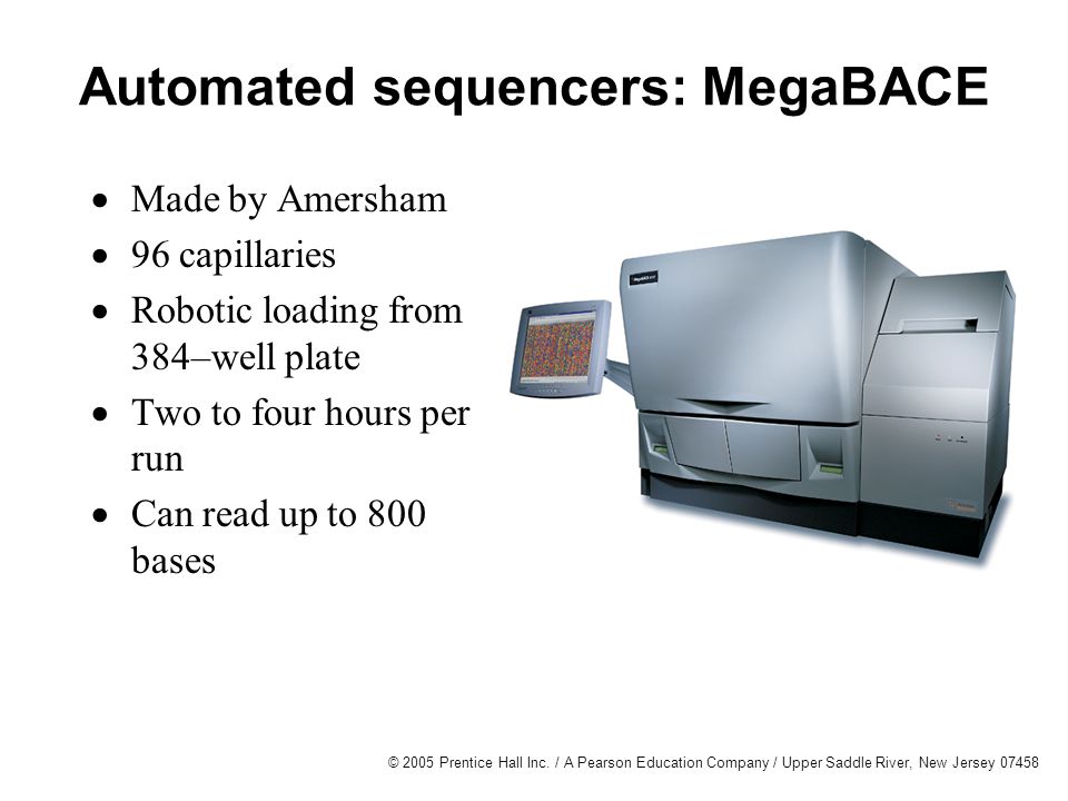 Automated sequencers: MegaBACE