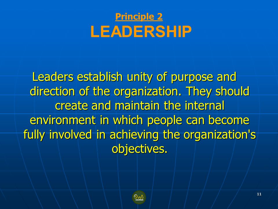 Principle 2 LEADERSHIP