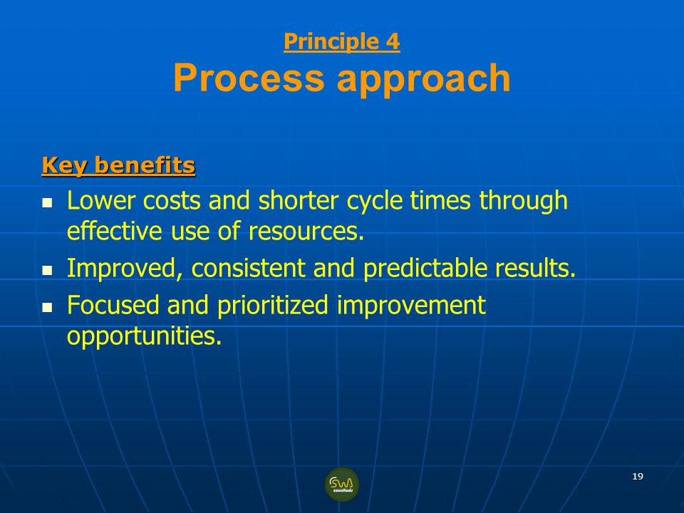 Principle 4 Process approach