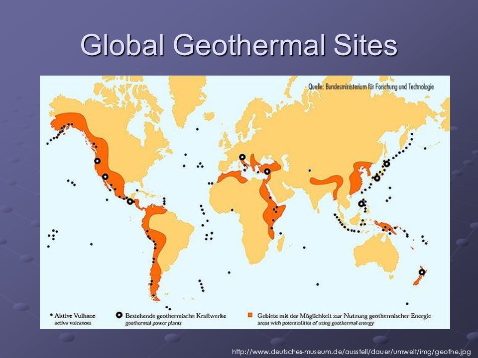 Global Geothermal Sites
