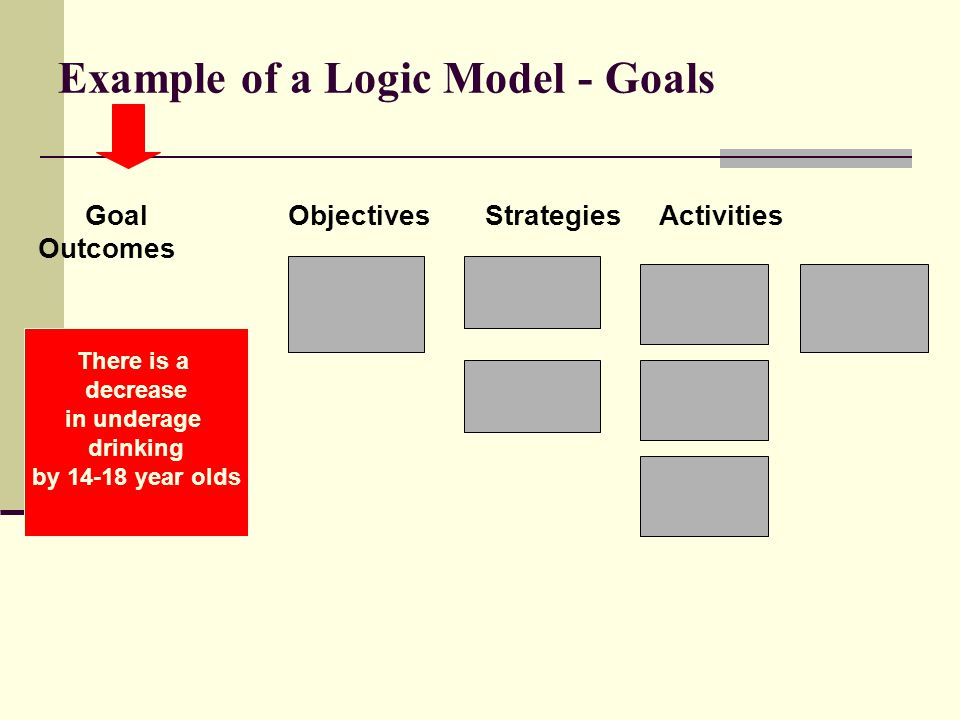 Example of a Logic Model - Goals