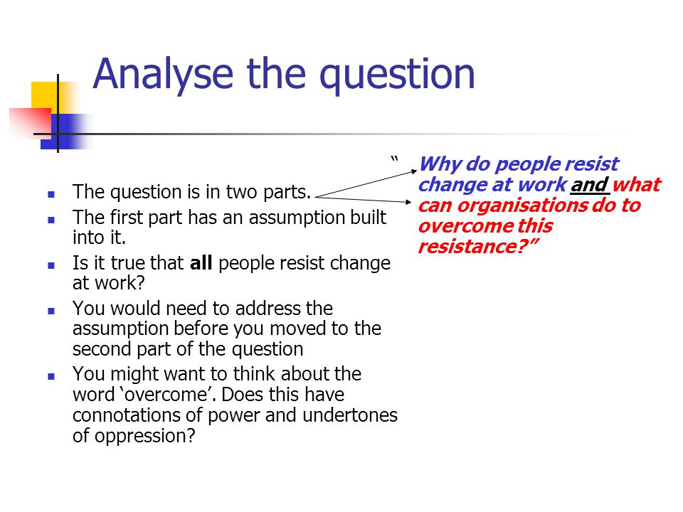 resistance to change essay