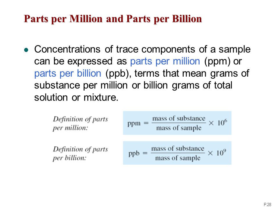 how to calculate ppm and ppb how to calculate ppm and ppb