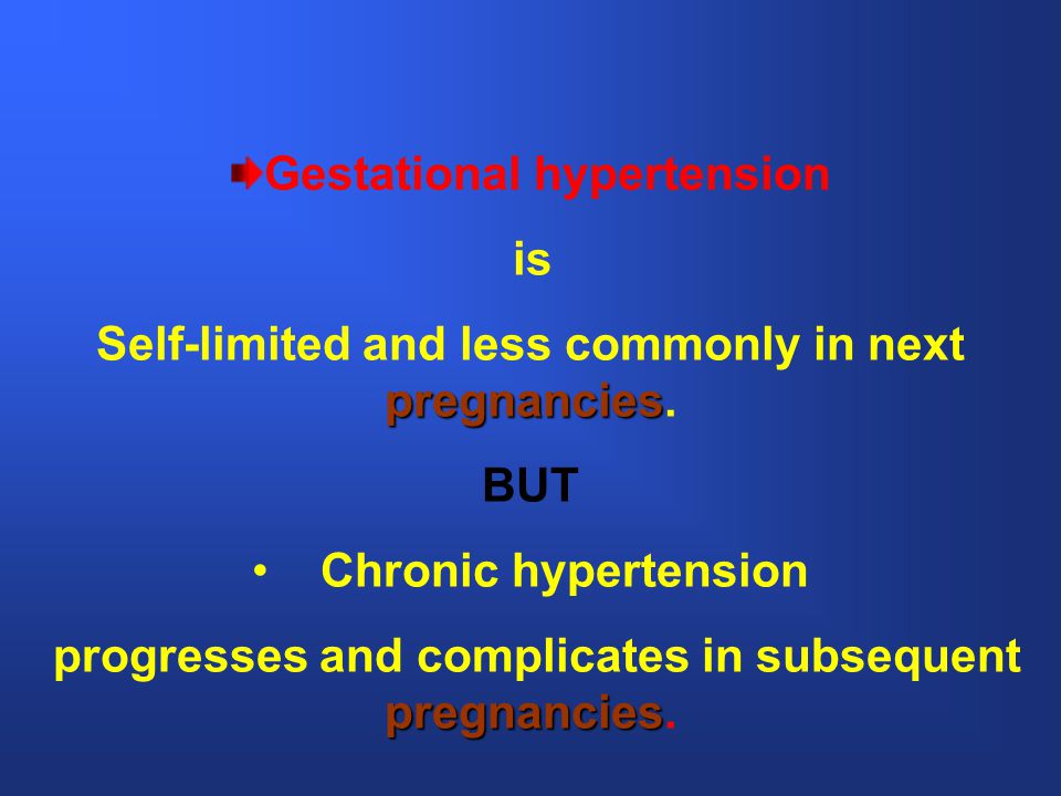Gestational hypertension is