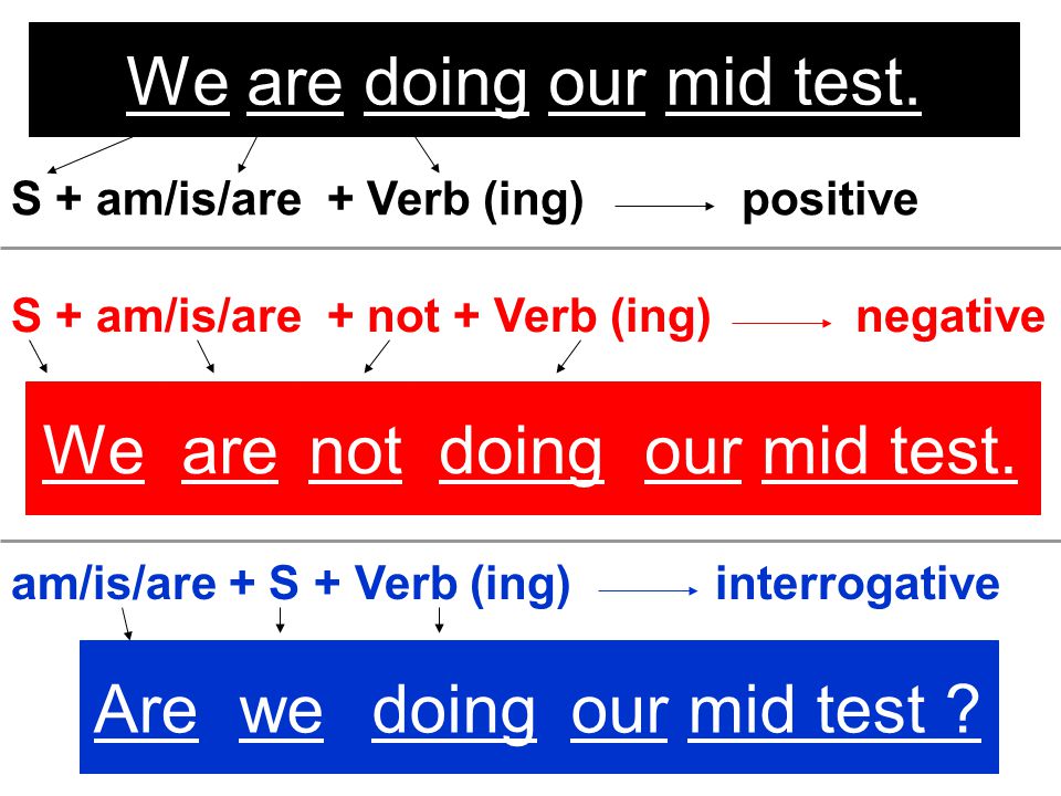 We are doing our mid test.