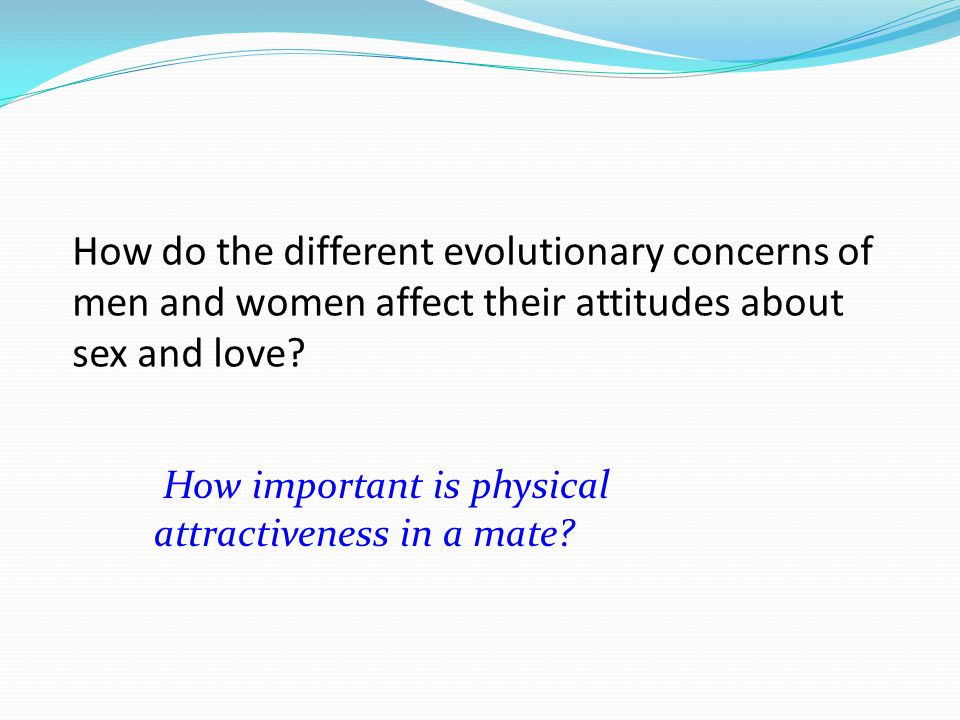 How important is physical attractiveness in a mate