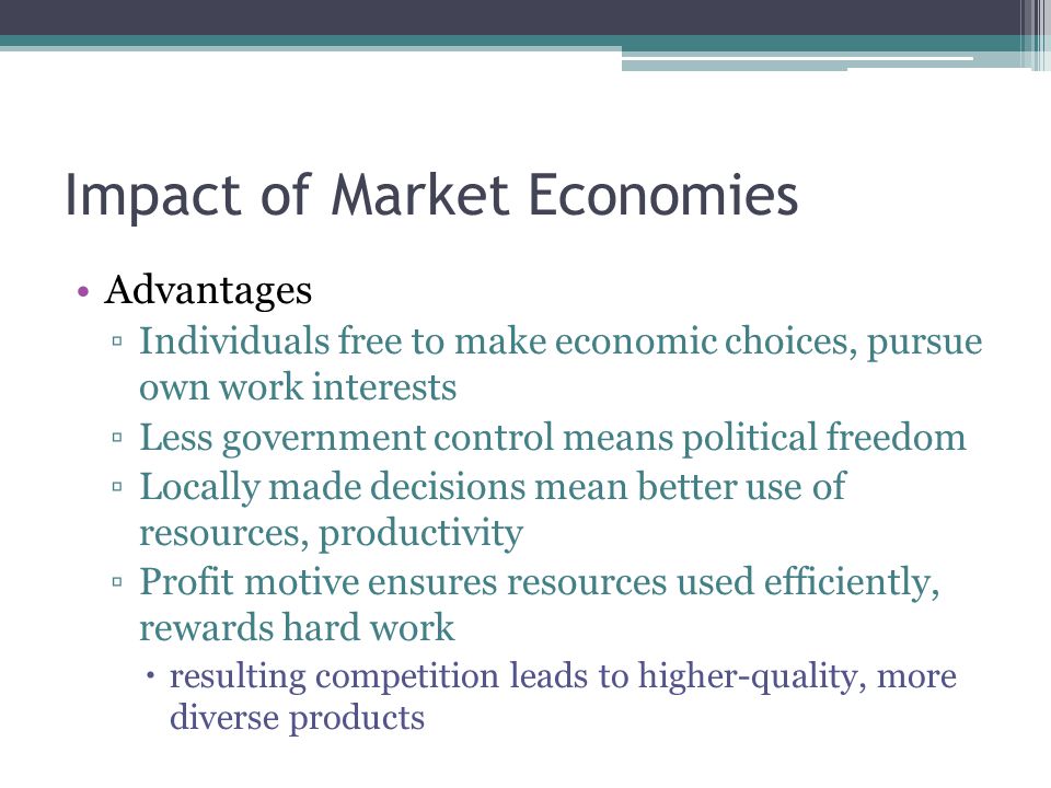 Impact of Market Economies