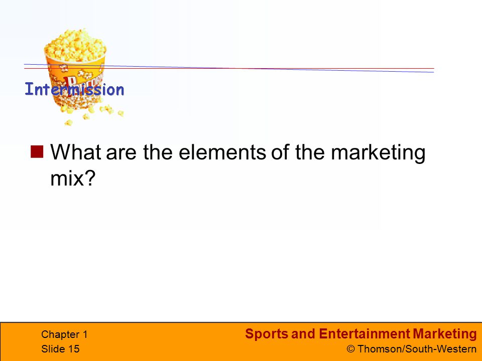 What are the elements of the marketing mix