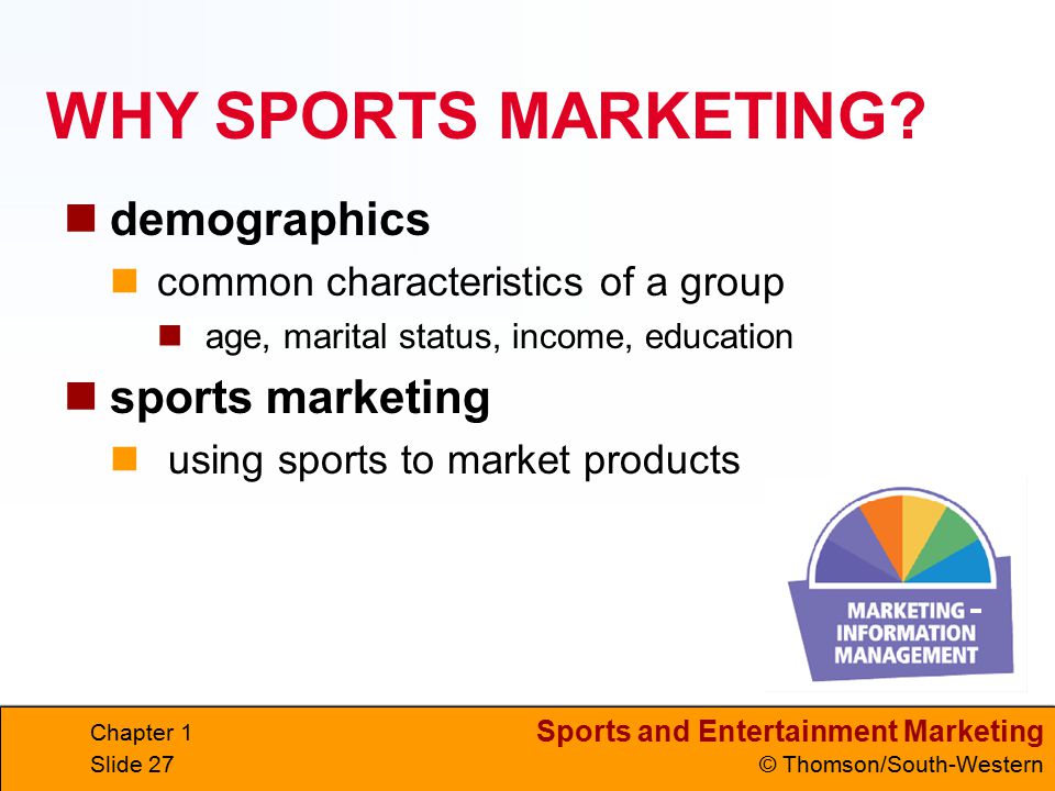 WHY SPORTS MARKETING demographics sports marketing