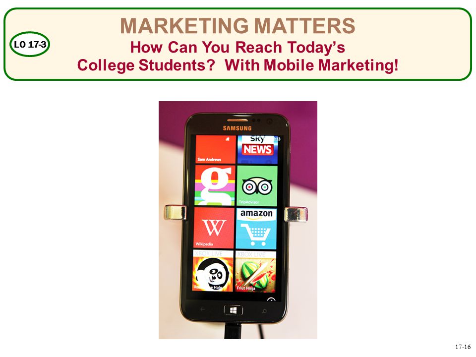 MARKETING MATTERS How Can You Reach Today’s College Students