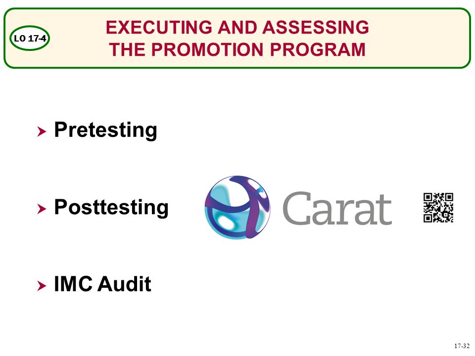 EXECUTING AND ASSESSING THE PROMOTION PROGRAM