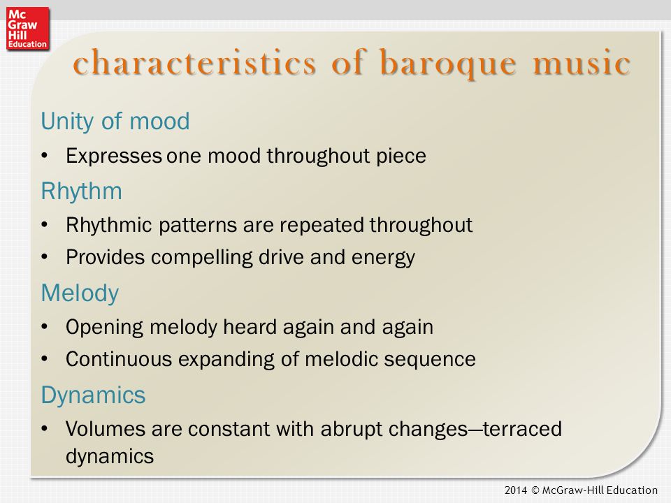 baroque characteristics