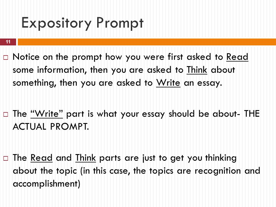 Expository Prompt