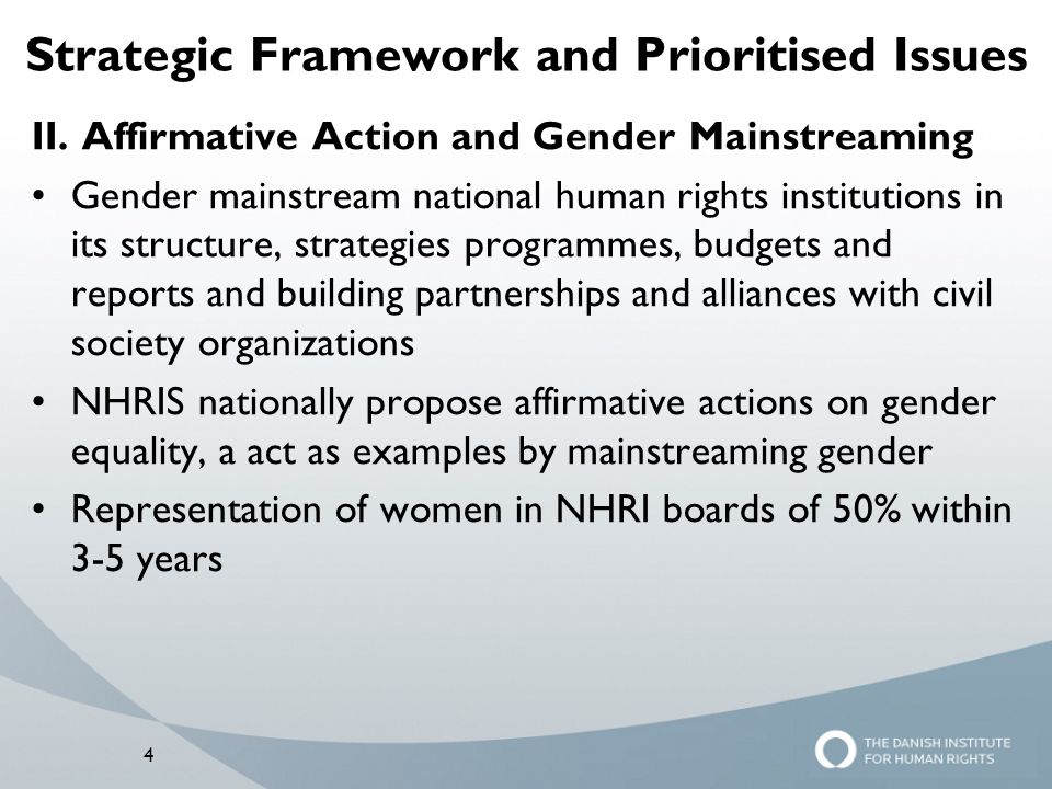 Strategic Framework and Prioritised Issues
