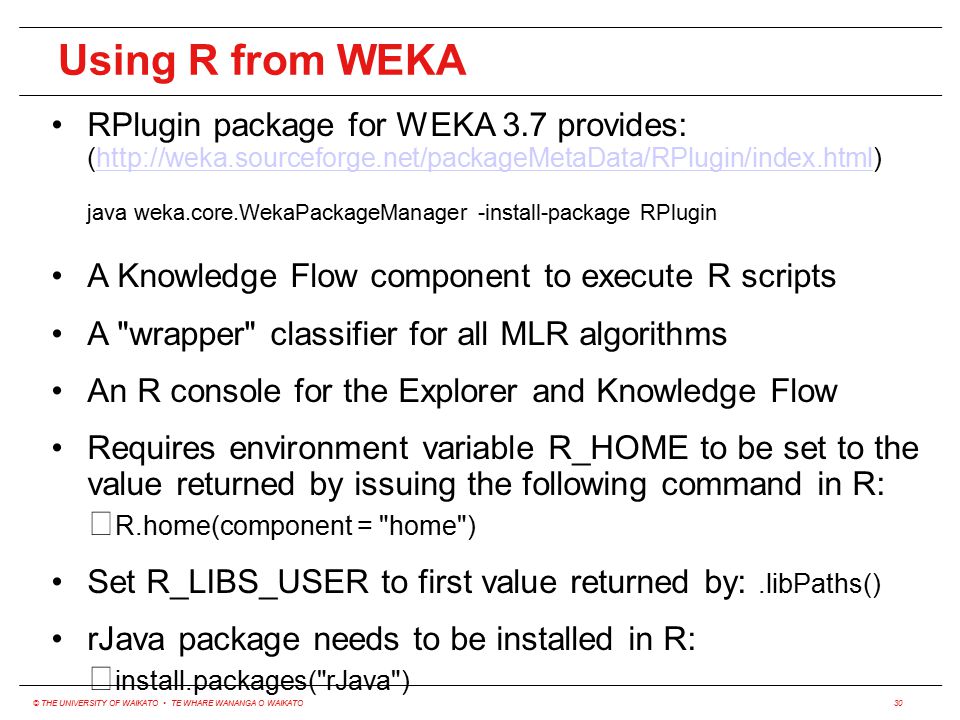 how to install weka wrapper