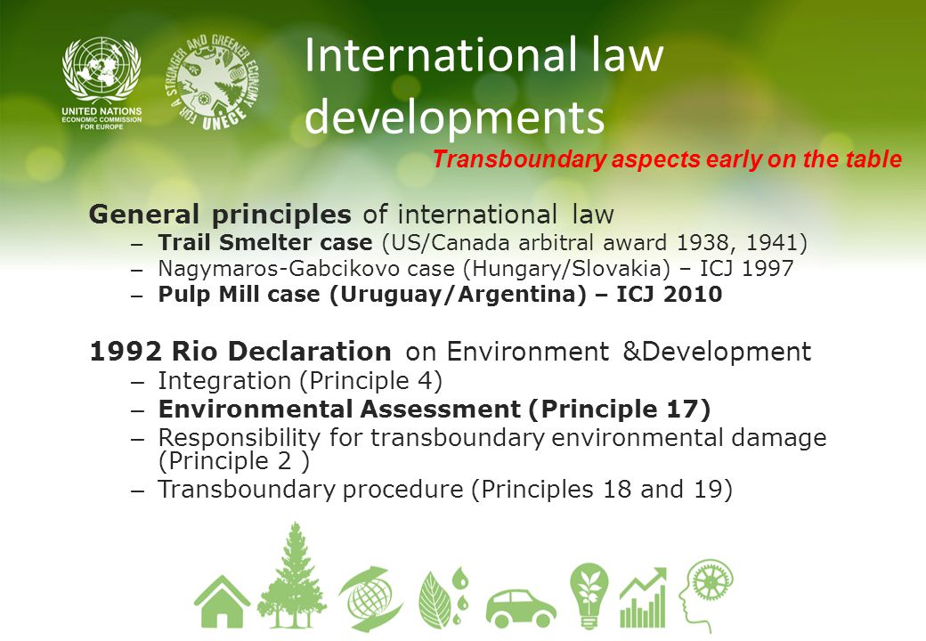 International law developments