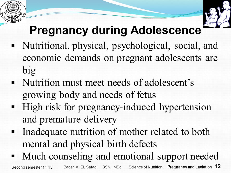 Pregnancy during Adolescence
