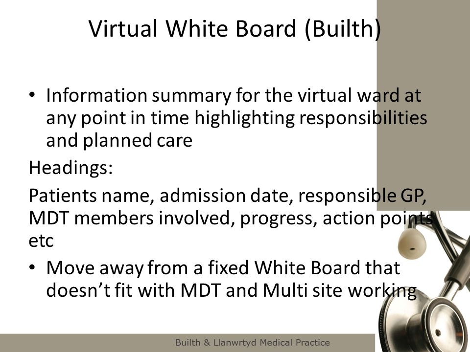 Virtual White Board (Builth)