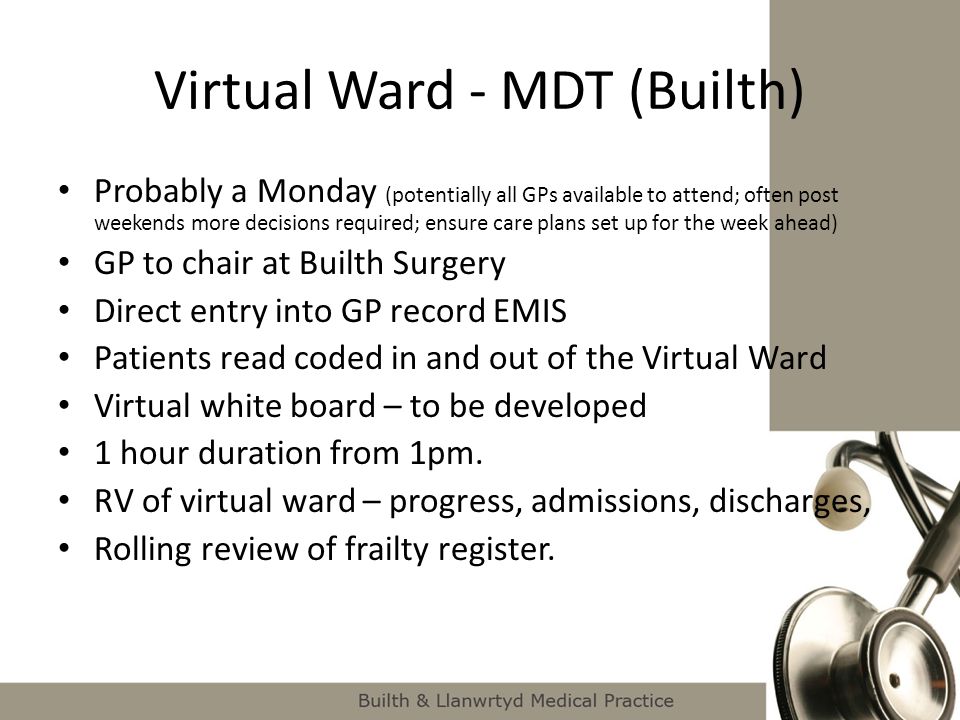 Virtual Ward - MDT (Builth)