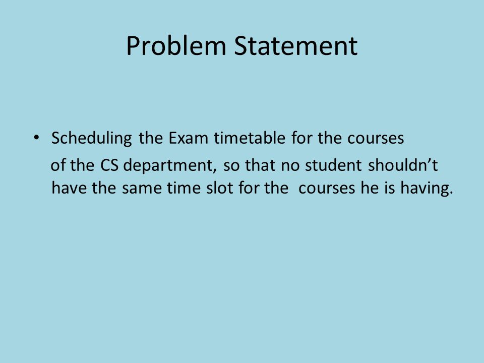 Exam Timetabling Problem Using Graph Coloring Ppt Video Online Exam Timetabling Problem Using Graph Coloring Ppt Video Online