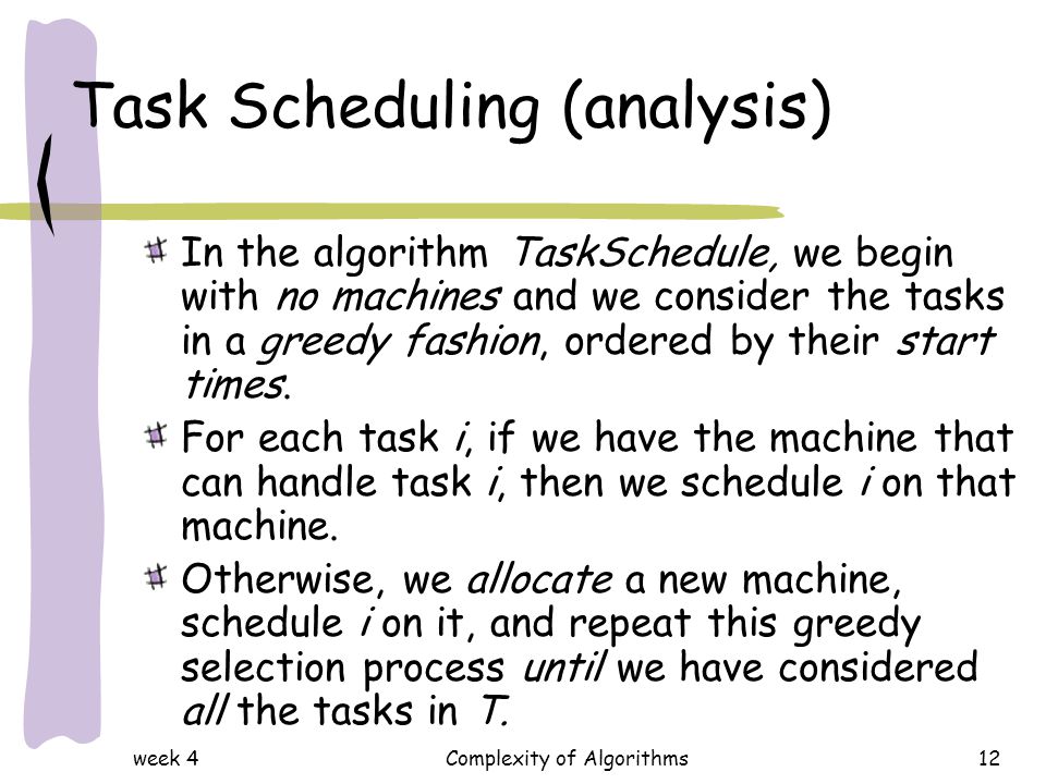 Task Scheduling (analysis)