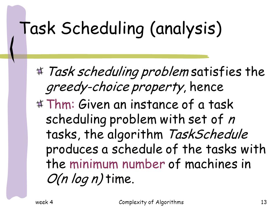 Task Scheduling (analysis)