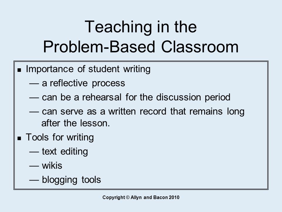 Teaching in the Problem-Based Classroom
