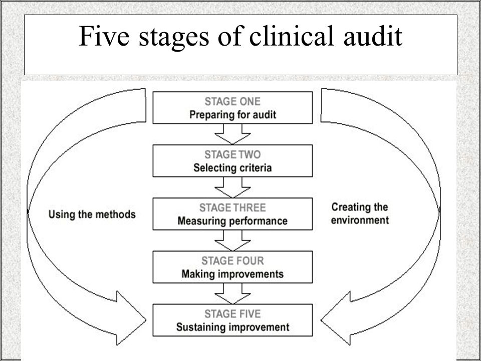 Five stages of clinical audit