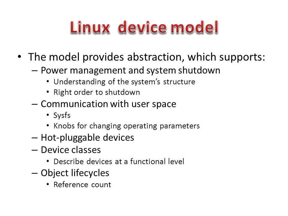 Usb Driver And Linux Device Model Ppt Video Online Download