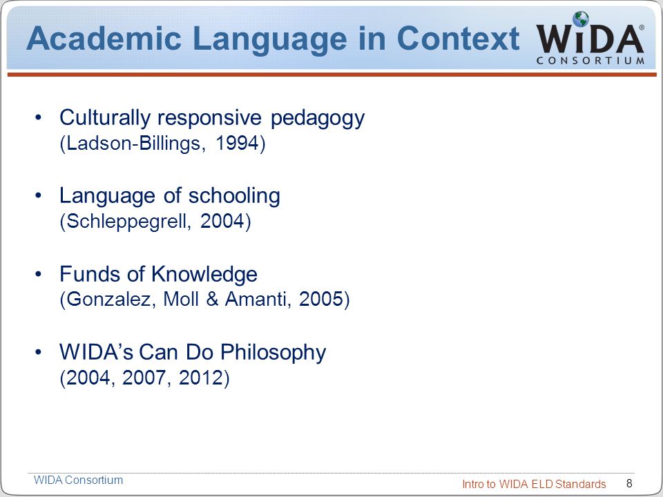 Academic Language in Context