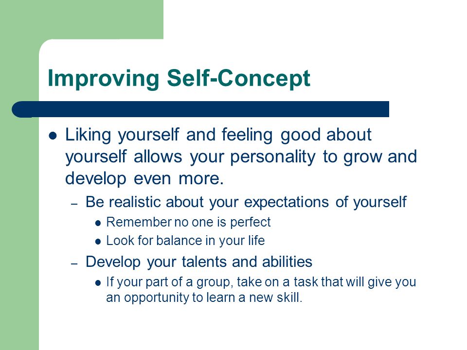 Improving Self-Concept