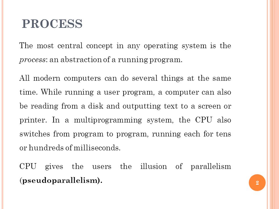 Operating System Lesson 4 Process Ppt Video Online Download