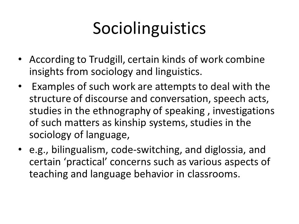 How to Write a in Sociolinguistics
