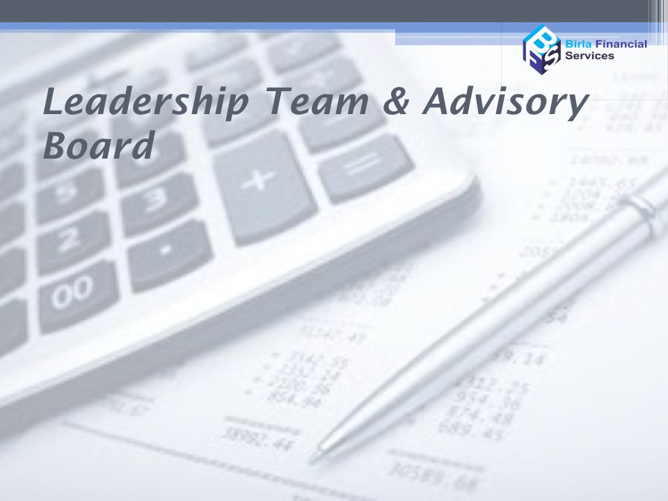 Leadership Team & Advisory Board