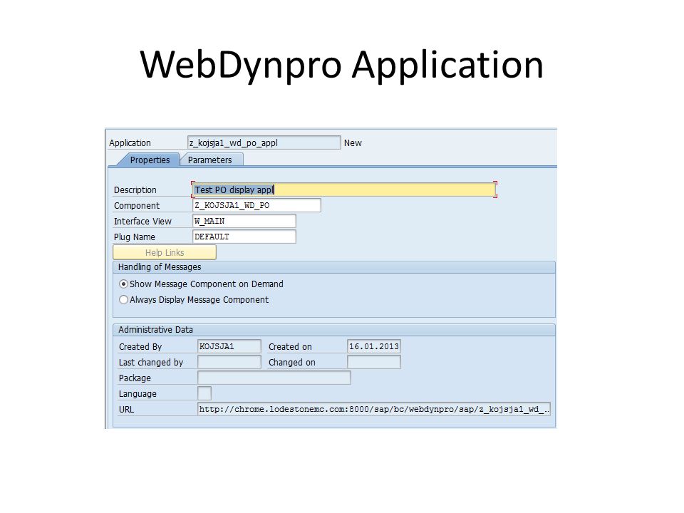 download web dynpro application