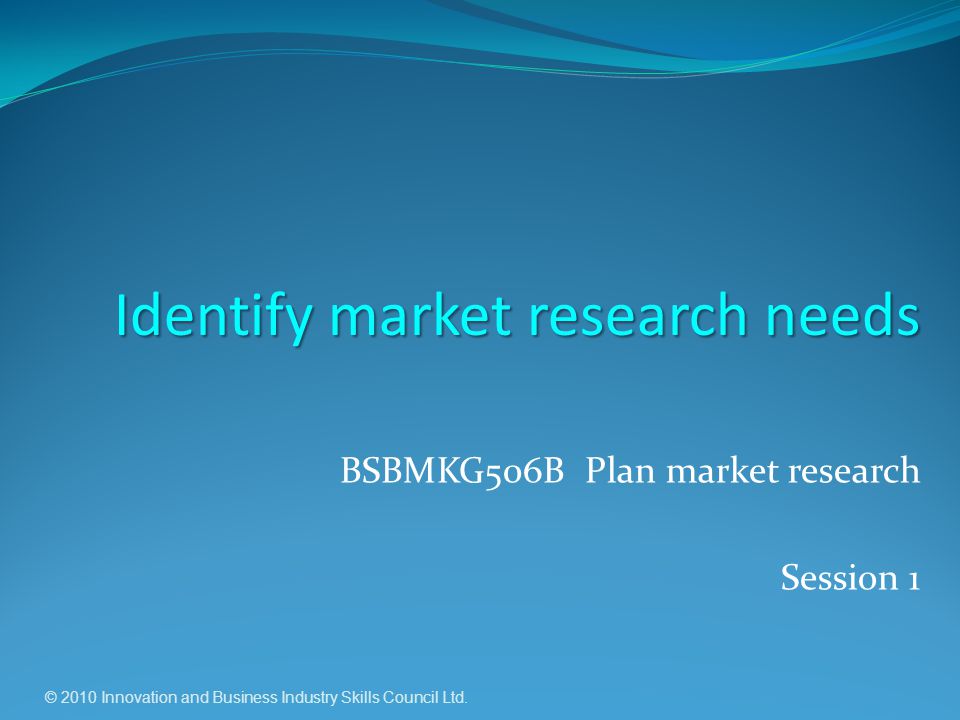 BSBMKG506B Plan market research Session 1