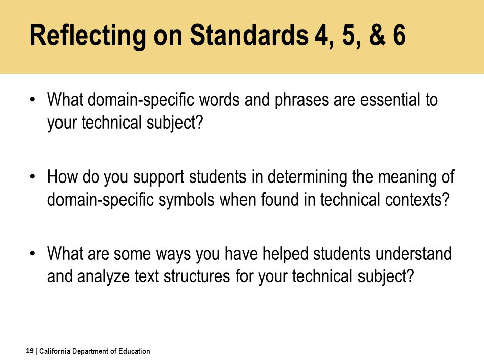 Reflecting on Standards 4, 5, & 6