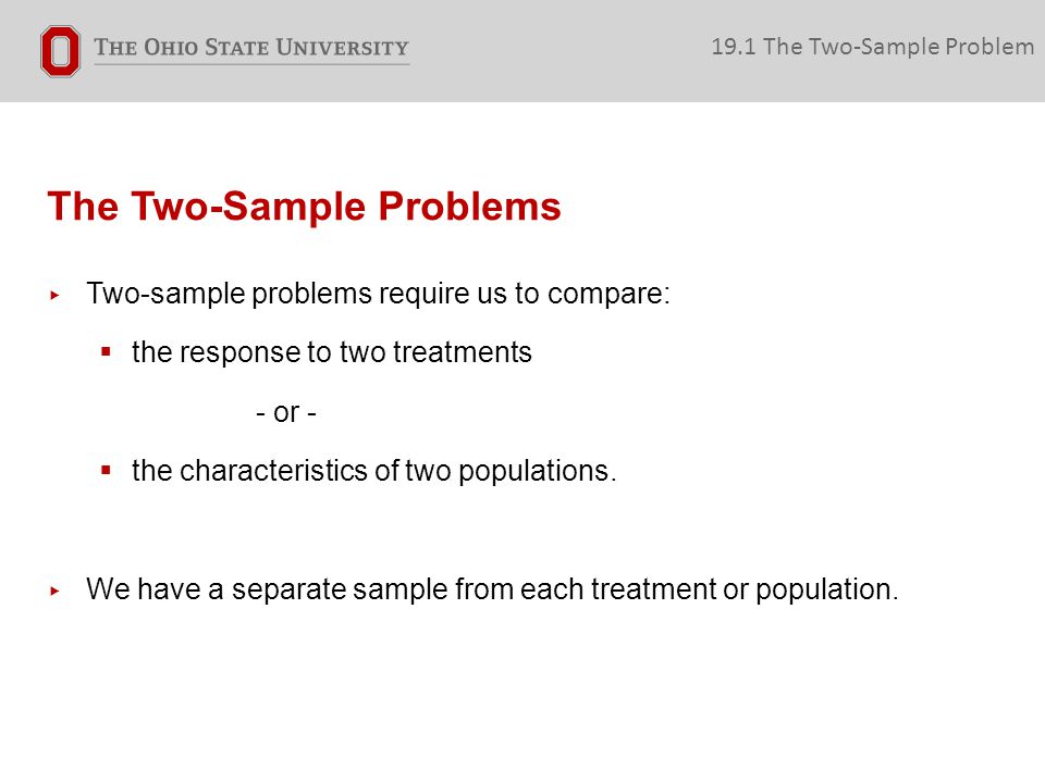 The Two-Sample Problems