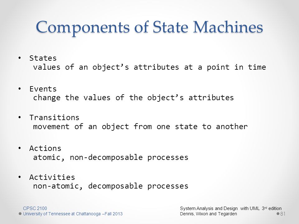 Components of State Machines