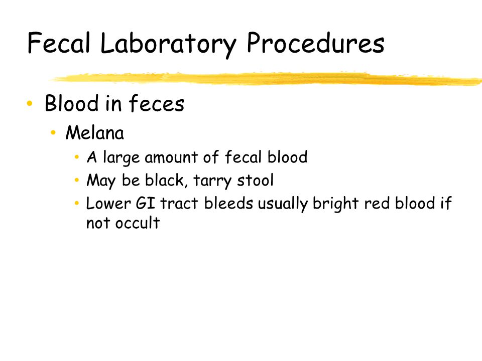 Fecal Laboratory Procedures