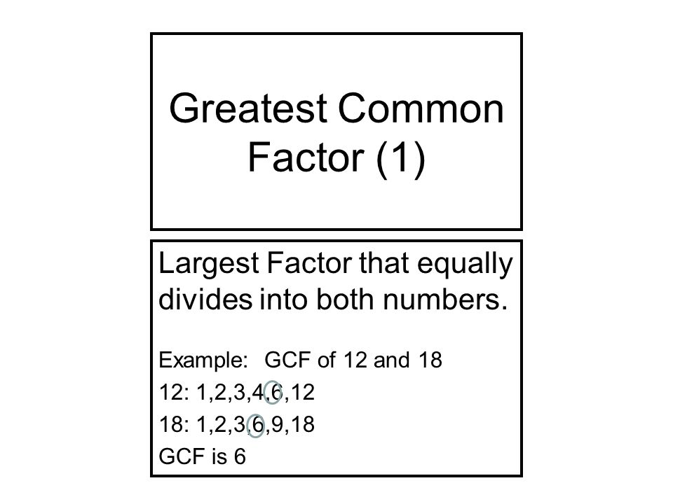 Greatest Common Factor Table 1 100 – Review Home Decor
