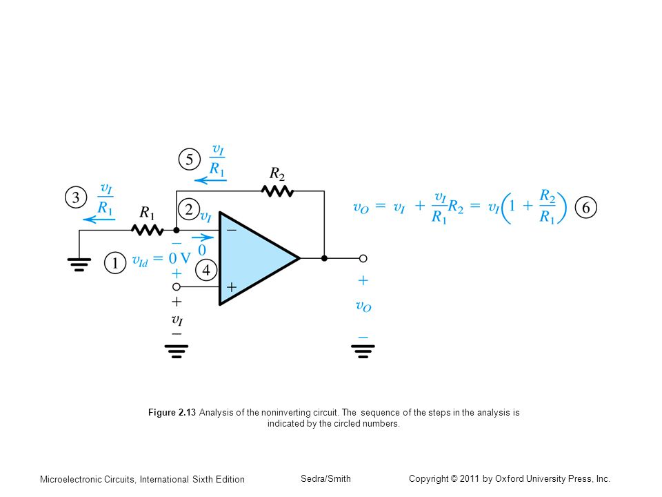 Figure Analysis of the noninverting circuit