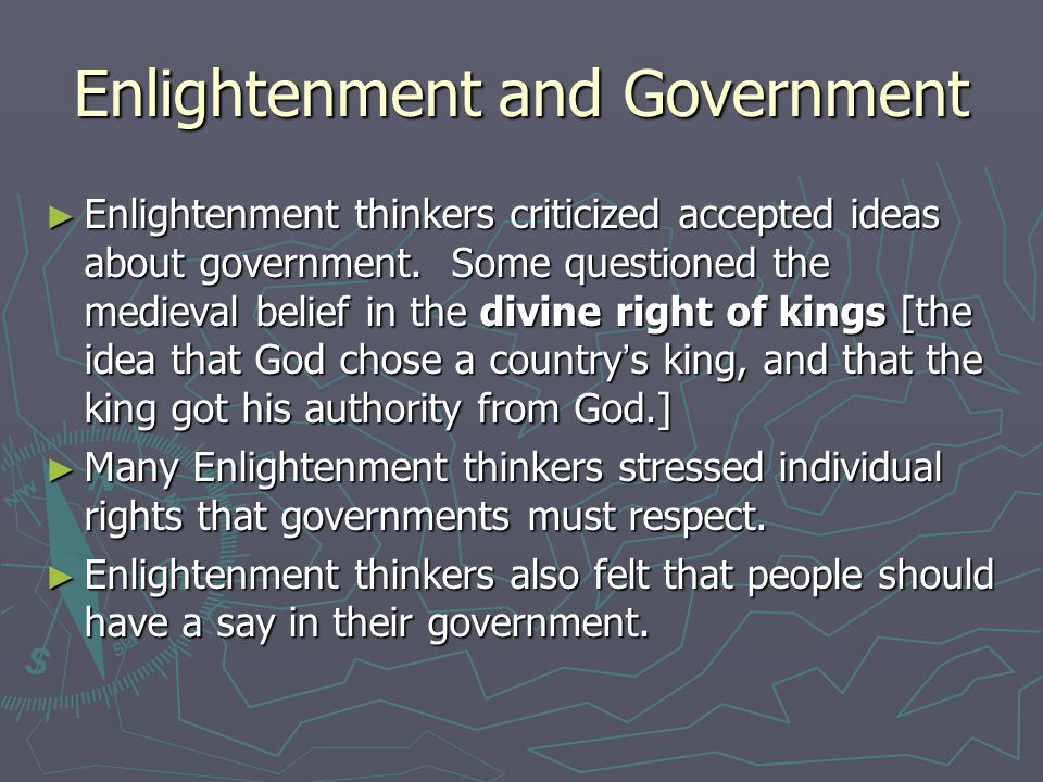 Enlightenment and Government