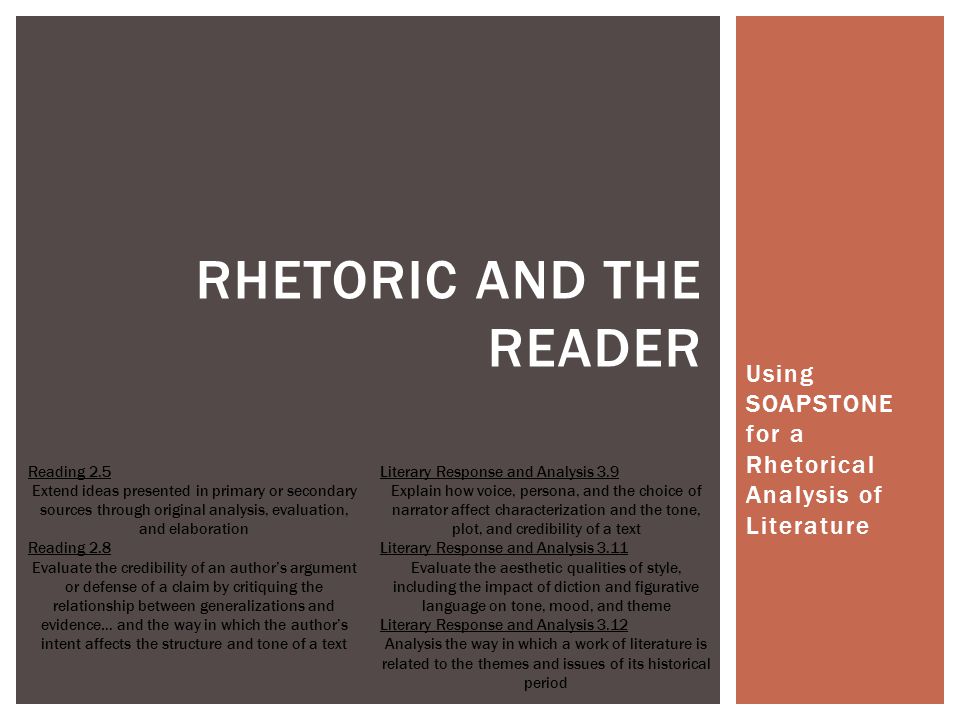 Rhetoric and the Reader