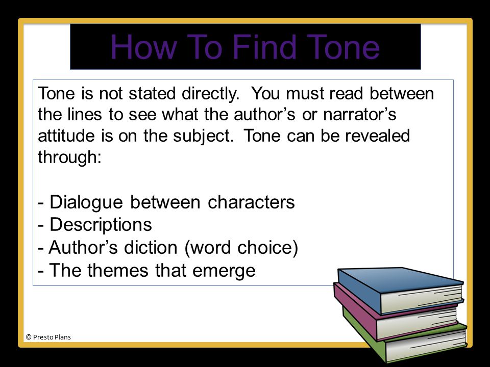 How To Find Tone - Dialogue between characters - Descriptions