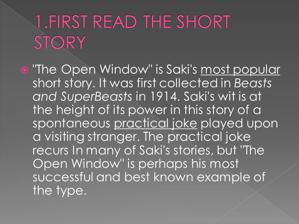the open window by saki character analysis
