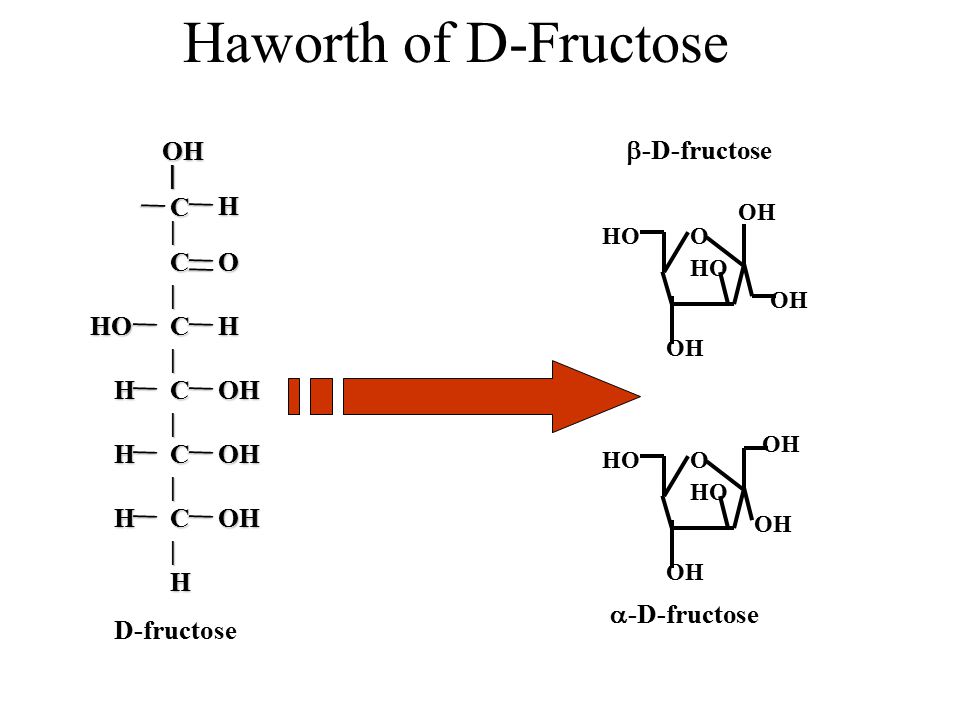 Фруктоза и водород