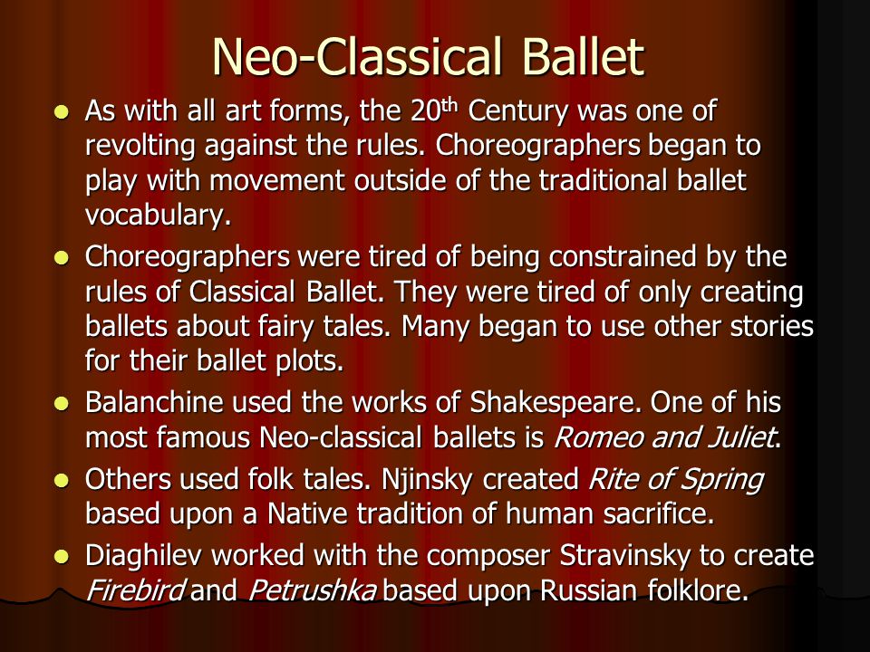 Neo-Classical Ballet
