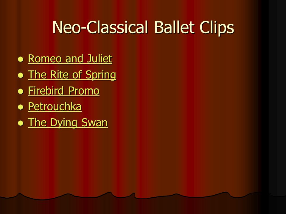 Neo-Classical Ballet Clips