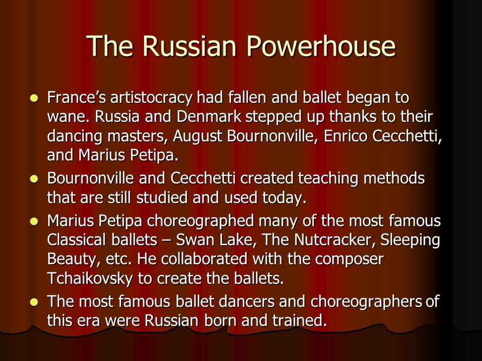 The Russian Powerhouse